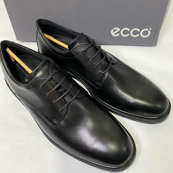 Ecco Maitland Plain Toe Leather Derby Shoes Black Mens Size 10.5 Lace Up Ecco Maitland Plain Toe Leather Derby Shoes | Mercari main image 4